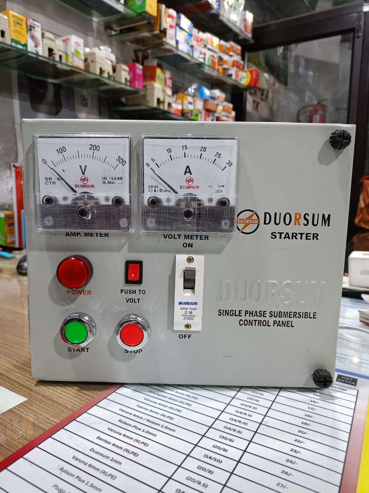 Duorsum Control Panel Single Phase